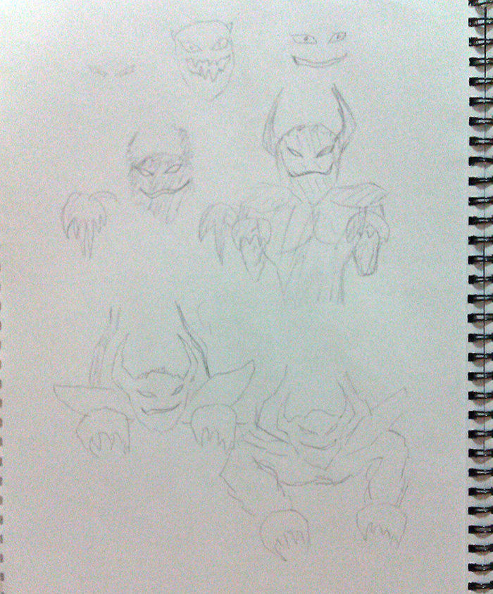 demon spirit sketches 1